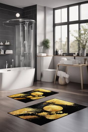 Mijölnir Juego de alfombrillas de baño CT-5427 de 2 piezas Multicolor